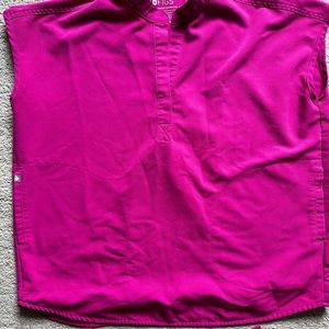 Figs Raspberry Sorbet Rafael - Oversized Scrub Top - S-LIMITED!